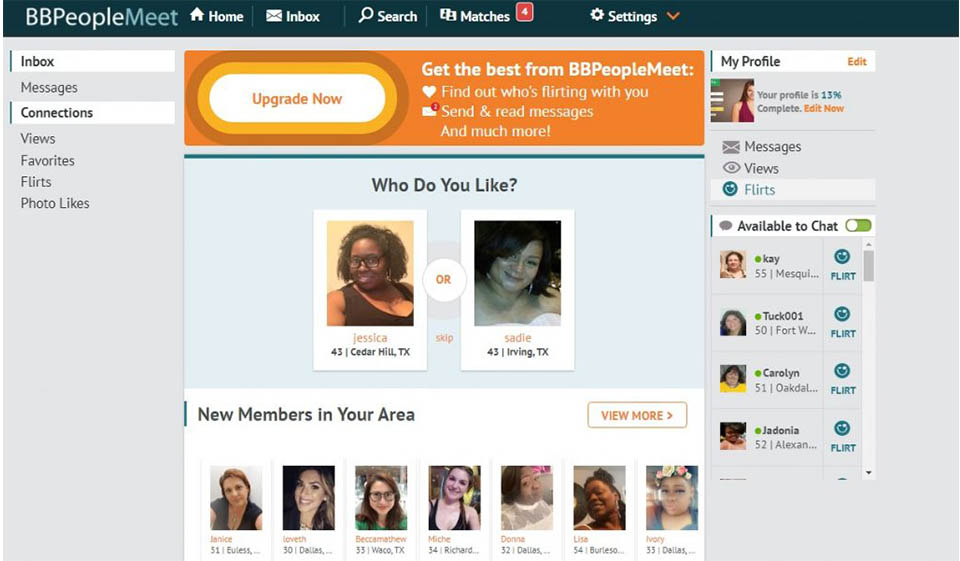 Características de BBPeopleMeet