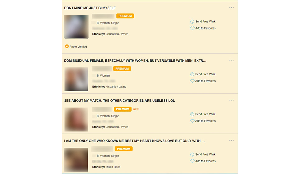 BiCupid haciendo contacto