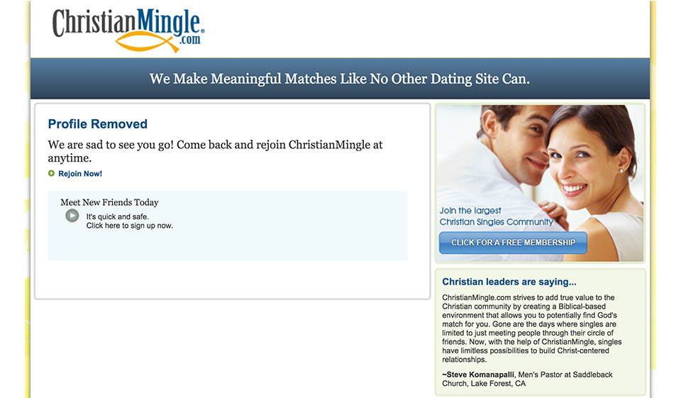 Revisión de ChristianMingle - Conozca a su compañero de vida perfecto
