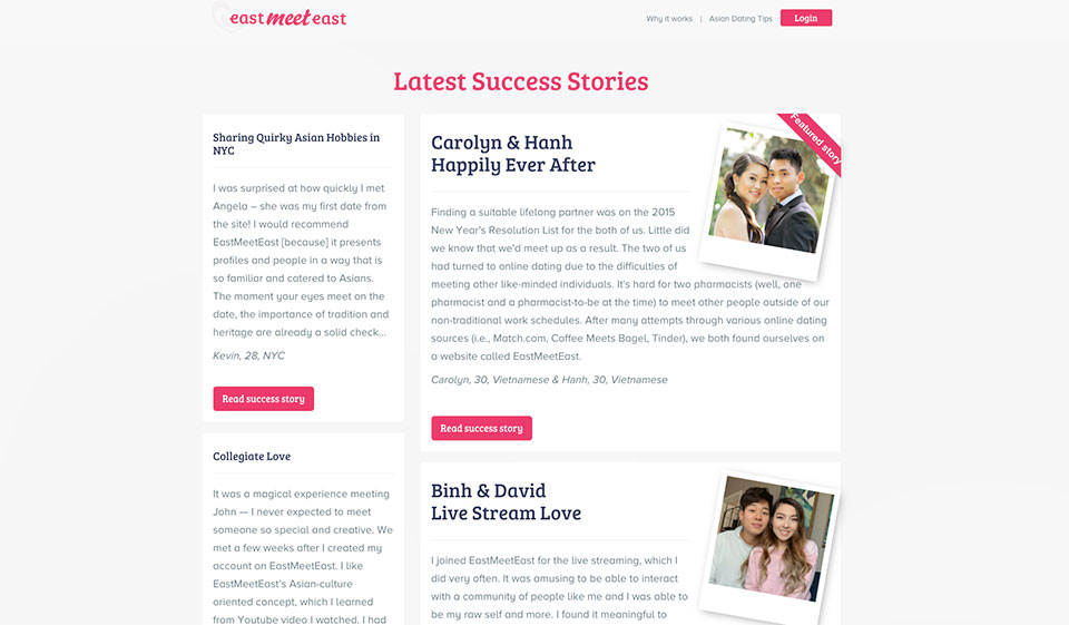 Revisión de EastMeetEast - Conozca a su socio asiático