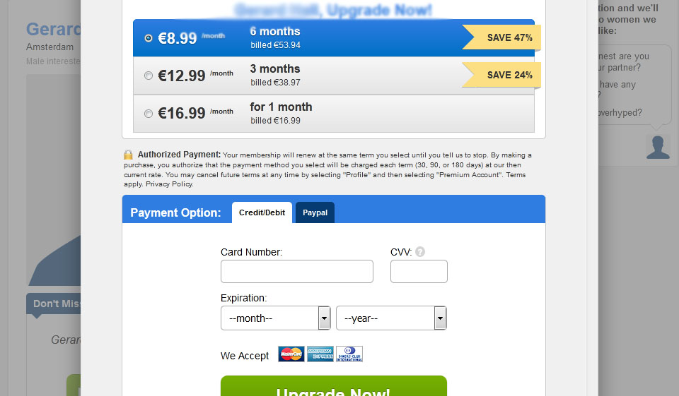 Precios FirstMet