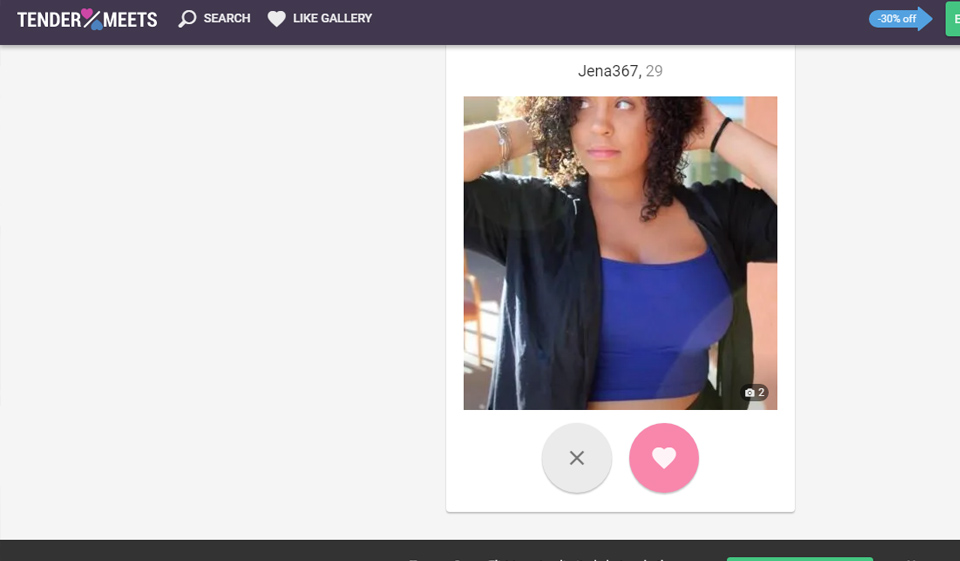 TenderMeets calidad de los perfiles