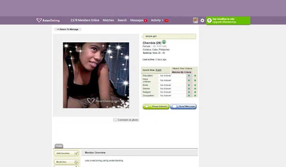 Veredicto final sobre la revisión del sitio web AsianDating