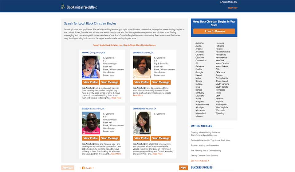 ¿Existen alternativas a BlackChistianPeopleMeet?