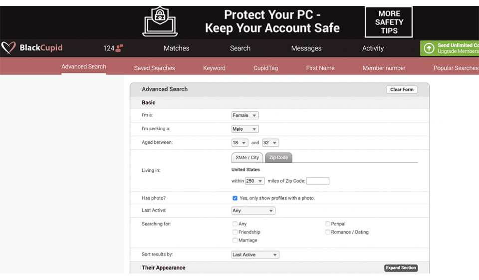 Veamos cómo funciona BlackCupid en la práctica