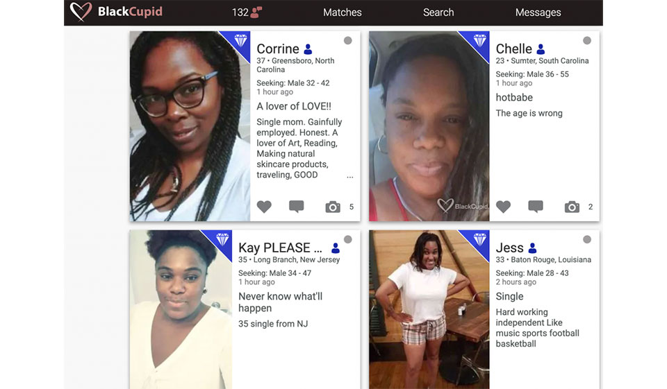 Herramientas de búsqueda de BlackCupid básicas y avanzadas