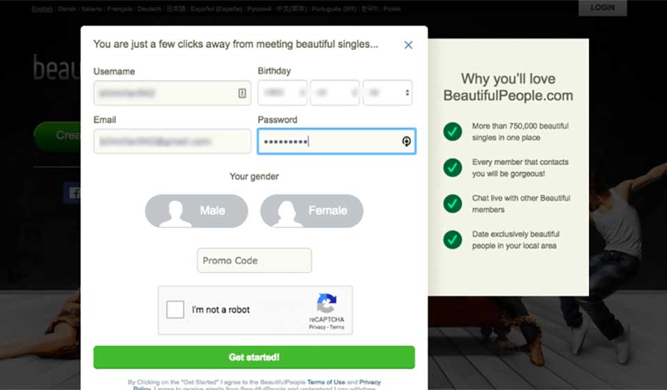 ¿Qué tipos de membresía están disponibles en BeautifulPeople?
