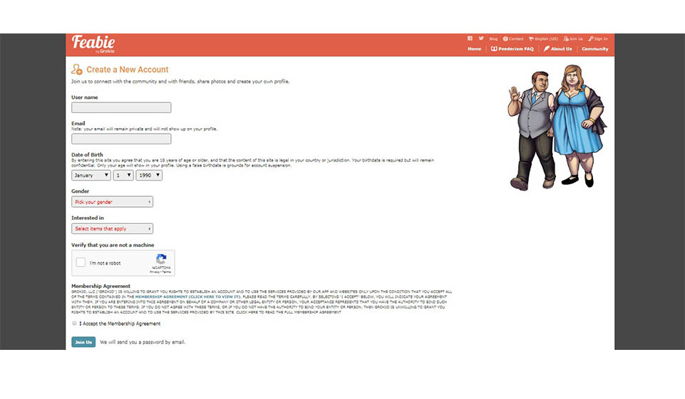 Los puntos principales del trabajo del sitio web de Feabie