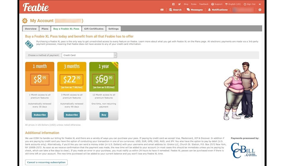 Cuenta de usuario de verificación y calidad del perfil
