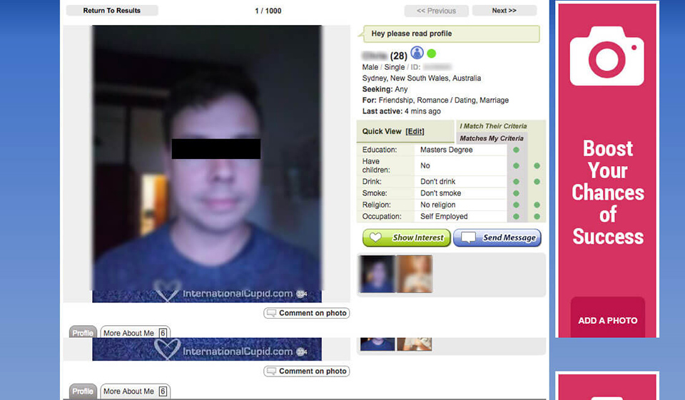 Revisión de InternationalCupid - legítima o estafa