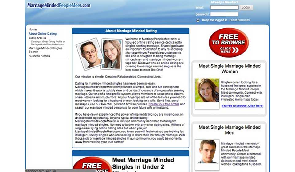 MarriageMindedPeopleMeet: Revisión de la nueva y revolucionaria plataforma de citas