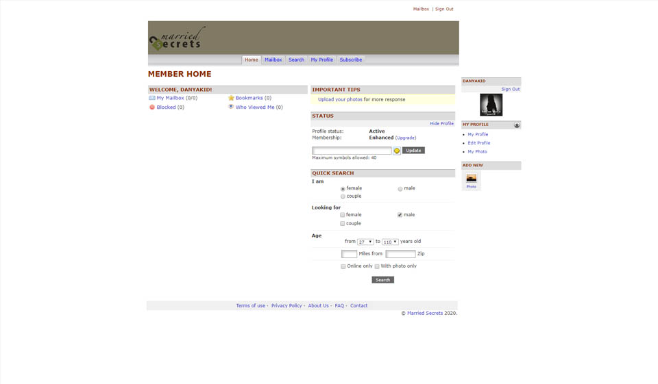 Revisión de MarriedSecret: ¿fiar o estafa?