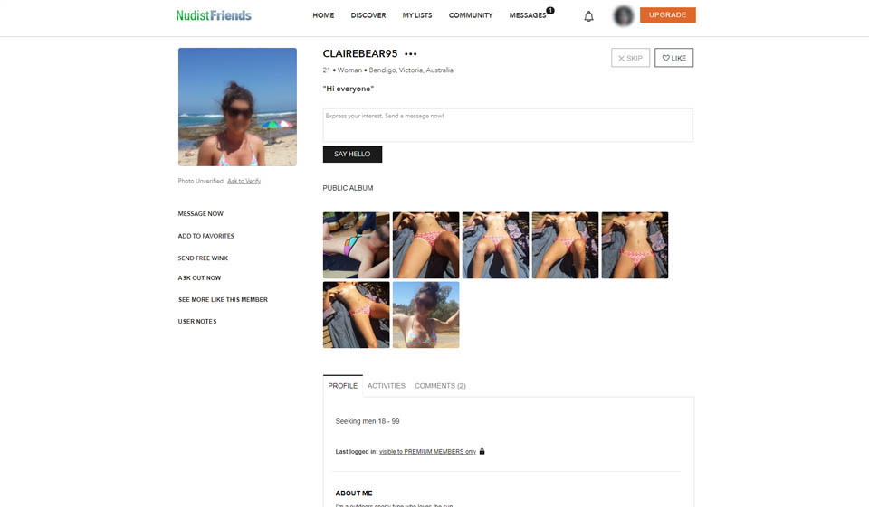Revisión de NudistFriends - ¿Es confiable la plataforma?