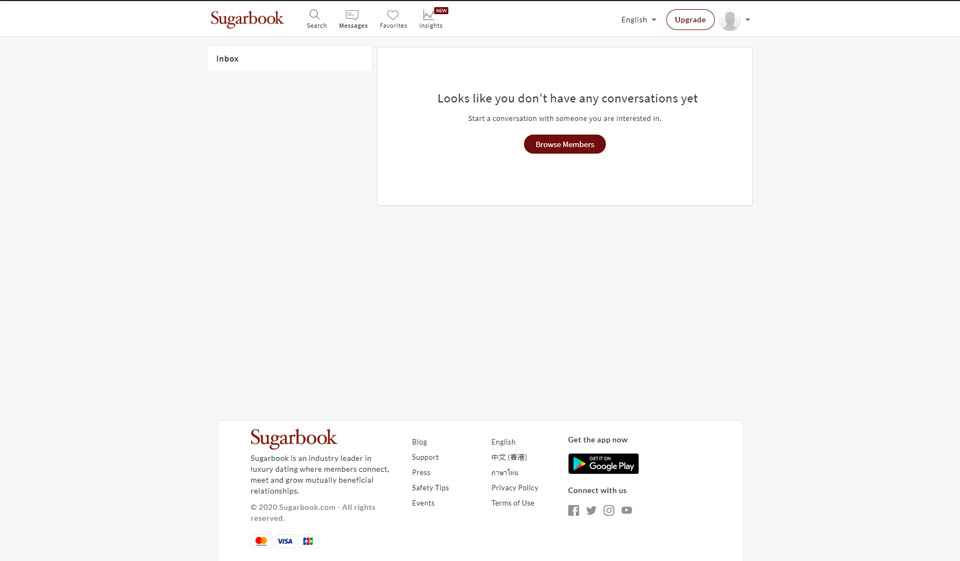 Cómo crear una cuenta de membresía en Sugarbook