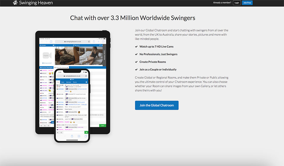 Swinging Heaven: ¿Qué ofrece este sitio web a las personas que se citan en línea?