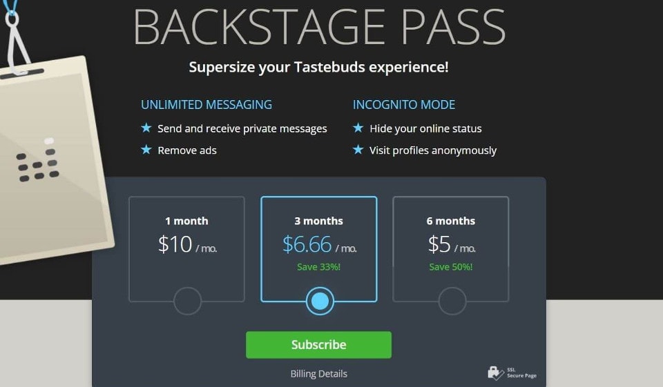 Revisión de Tastebuds - Informe auténtico sobre cómo conseguir una coincidencia