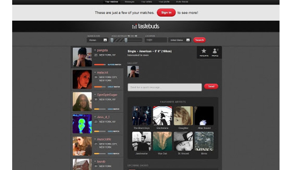 Revisión de Tastebuds - Informe auténtico sobre cómo conseguir una coincidencia