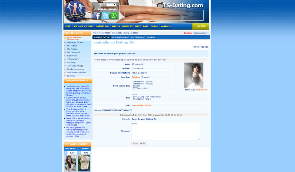 Revisión de TS-Dating - ¿Es este un sitio digno?