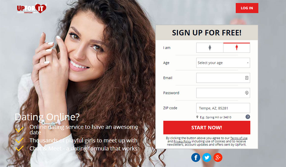 Revisión de UpForIt: sitio web ideal para diversión sin ataduras