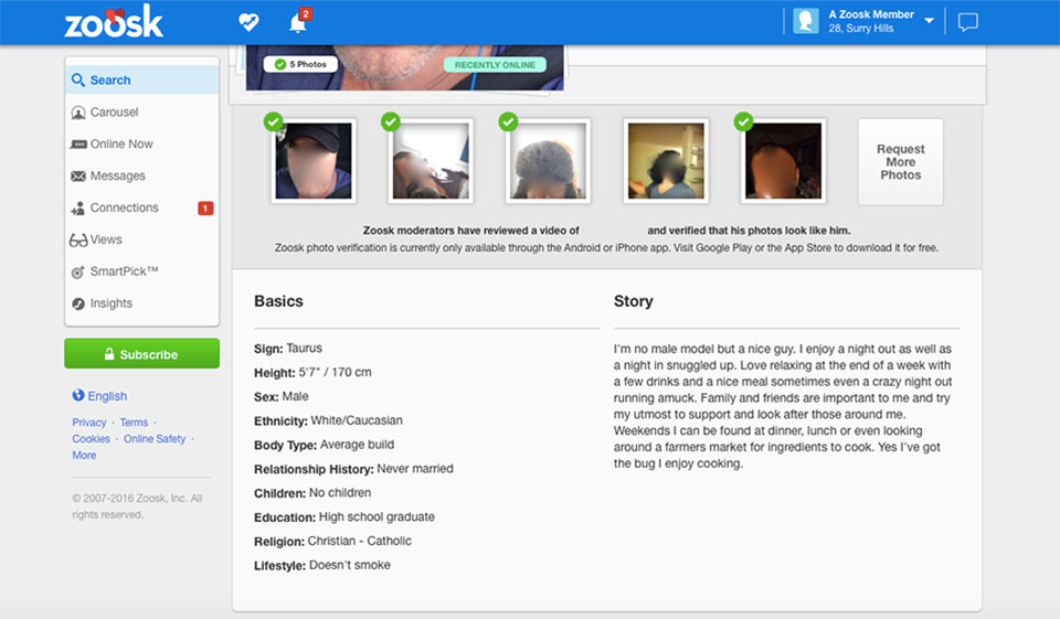 Zoosk Review: ¿Se merece su confianza?