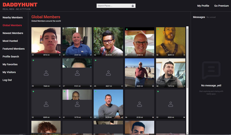 Aplicación móvil DaddyHunt