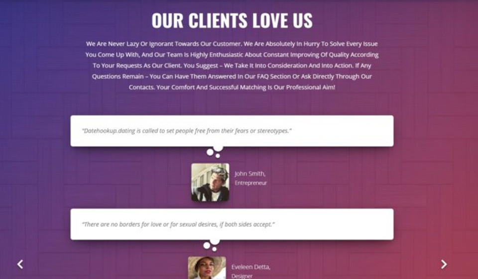 Proceso de registro de DateHookUp y calidad del perfil