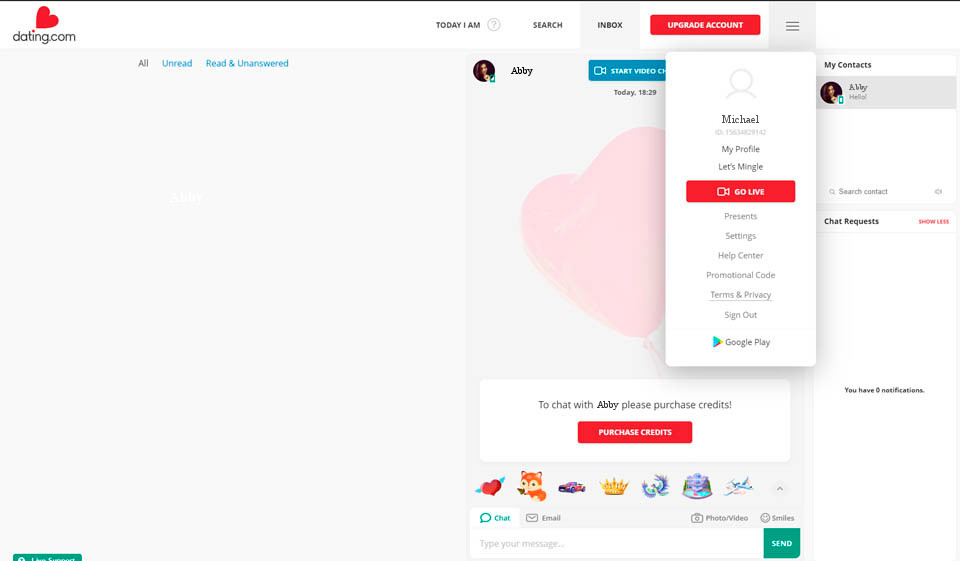 Dating.com Seguridad y protección