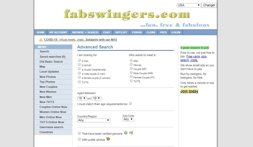 Fácil de usar en FabSwingers