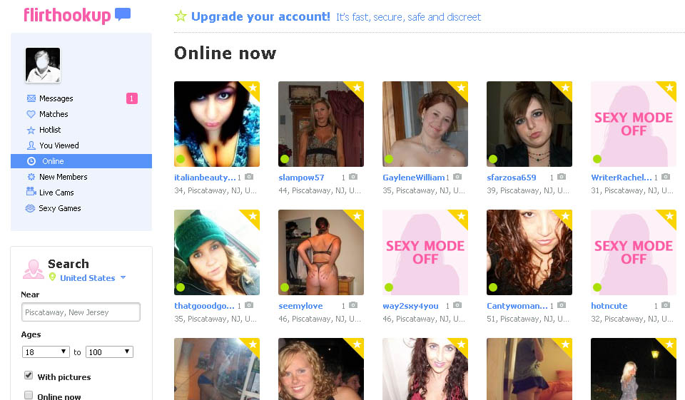 Aplicación móvil FlirtHookUp