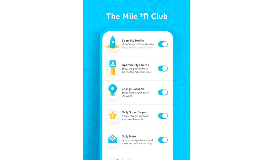 Procesos de chat y emparejamiento de JSwipe