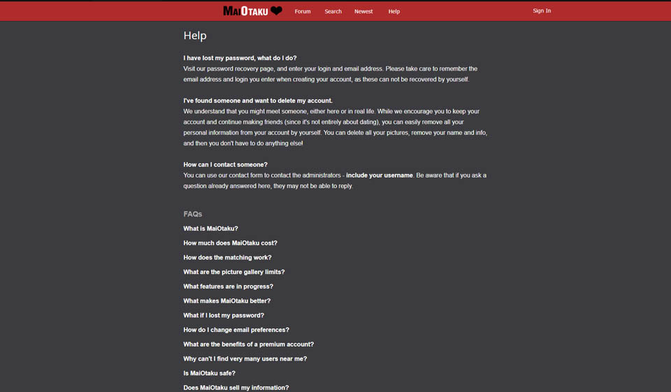 Cancelación de la suscripción a Maiotaku