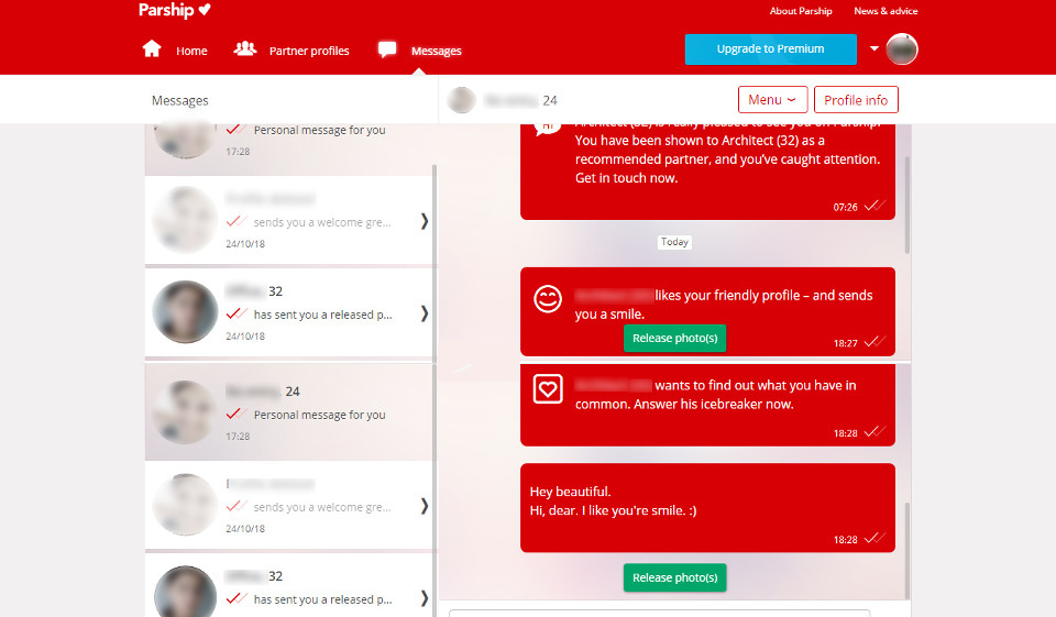 ¿Cuáles son las opciones de búsqueda de parship disponibles?