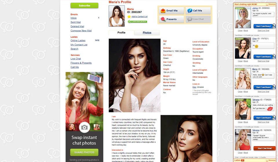 Facilidad de uso de las novias rusas