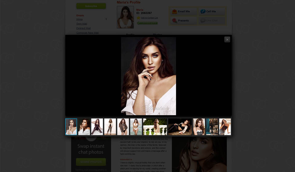 Aplicación móvil Russian Brides