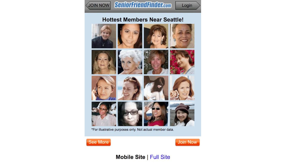 Charlando y emparejando en la plataforma del buscador de amigos mayores