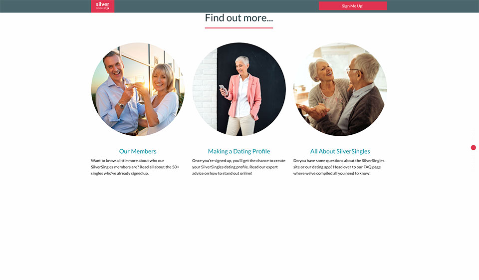 Facilidad de uso para solteros plateados