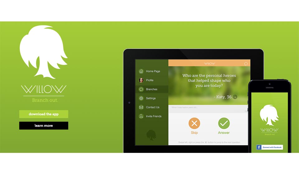 Aplicación móvil Willow