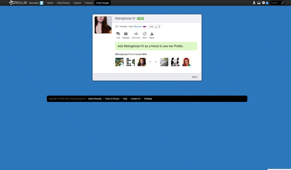 Coincidir y chatear en Wireclub