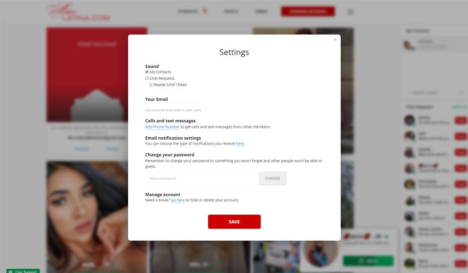 Miembros registrados de AmoLatina