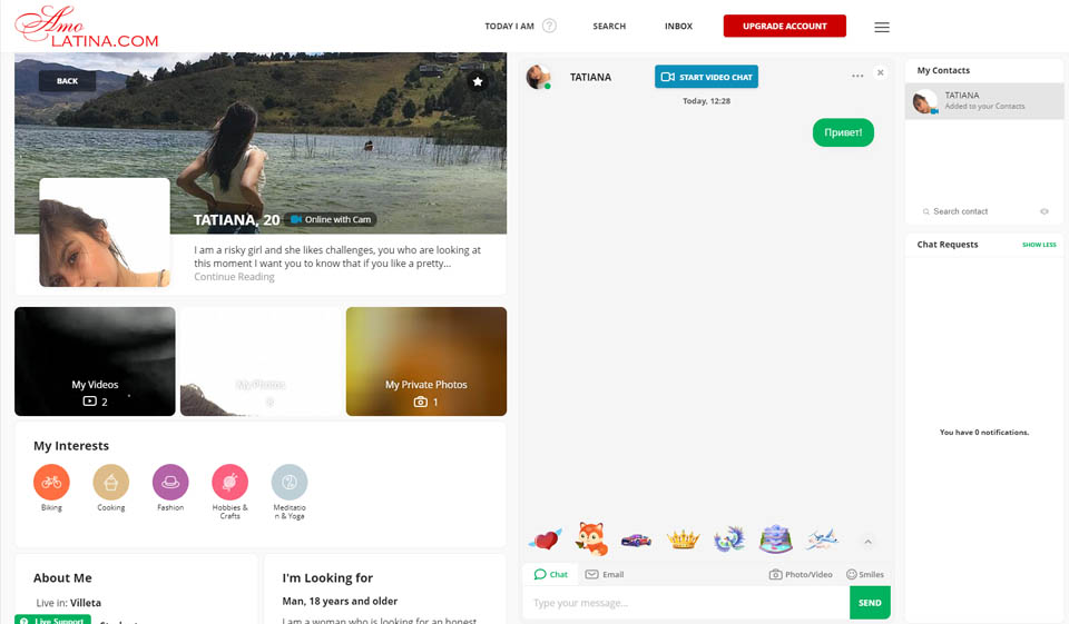AmoLatina Cómo es la aplicación móvil fácil de usar