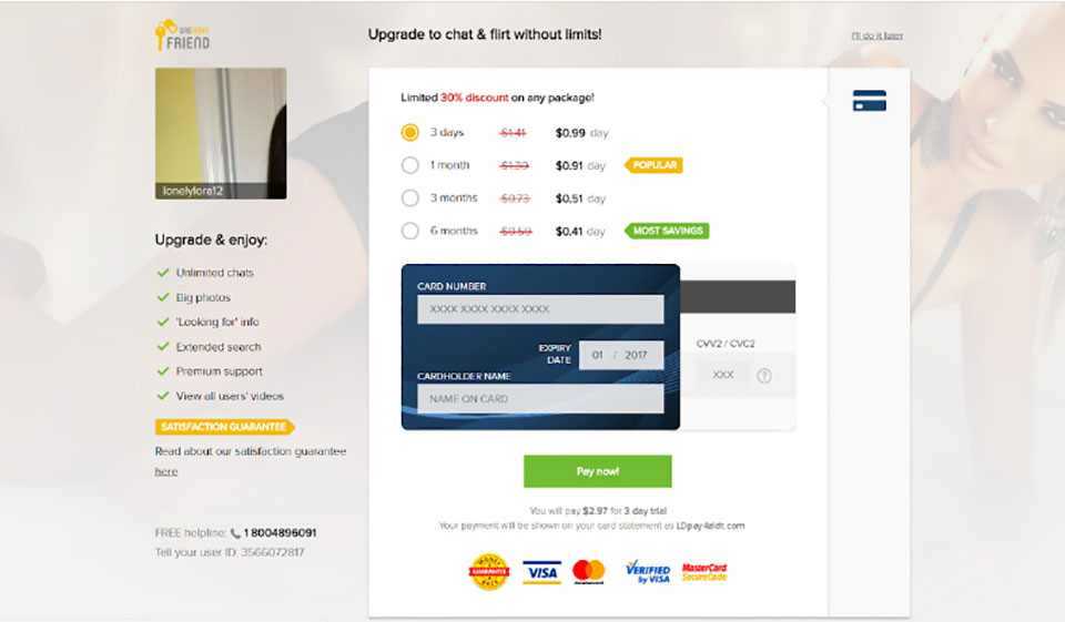 Membresía básica de OneNightFriend