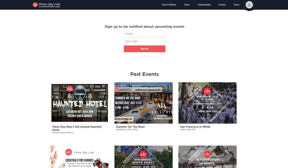 Búsqueda de reglas de reglas de tres días