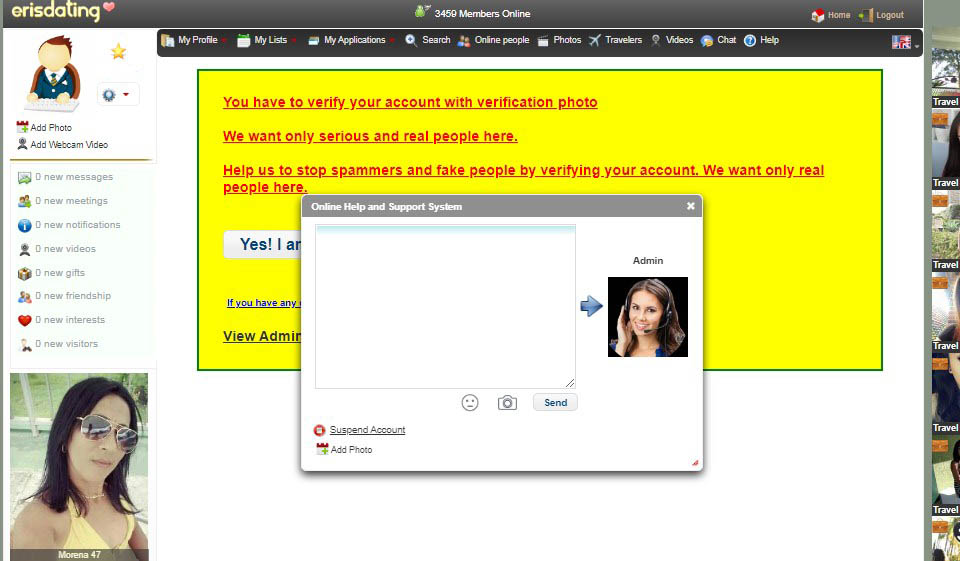 Charlando y emparejando en Eris