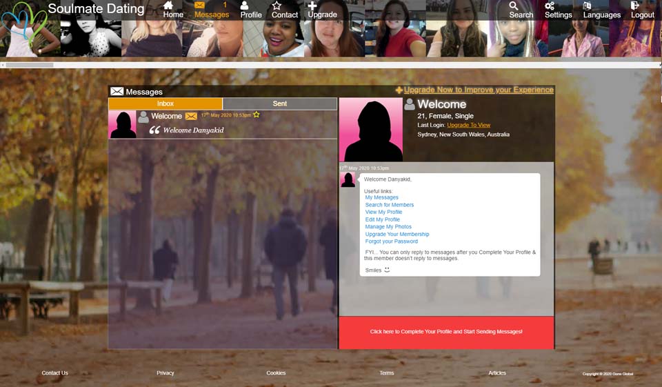 Coincidencia de almas gemelas y chat