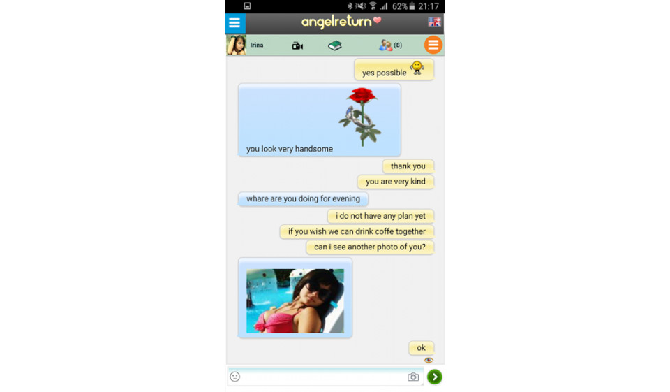 Cómo hacer coincidir y chatear en AngelReturn