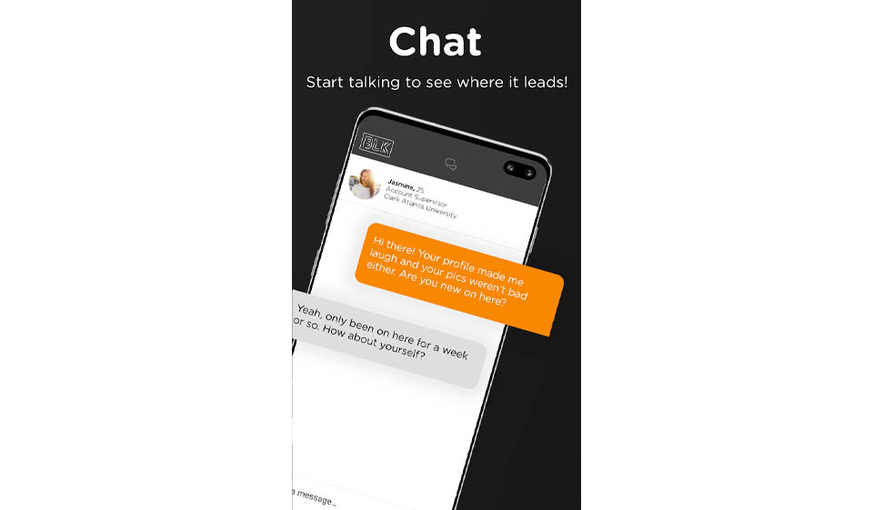 BLK charlando y emparejando