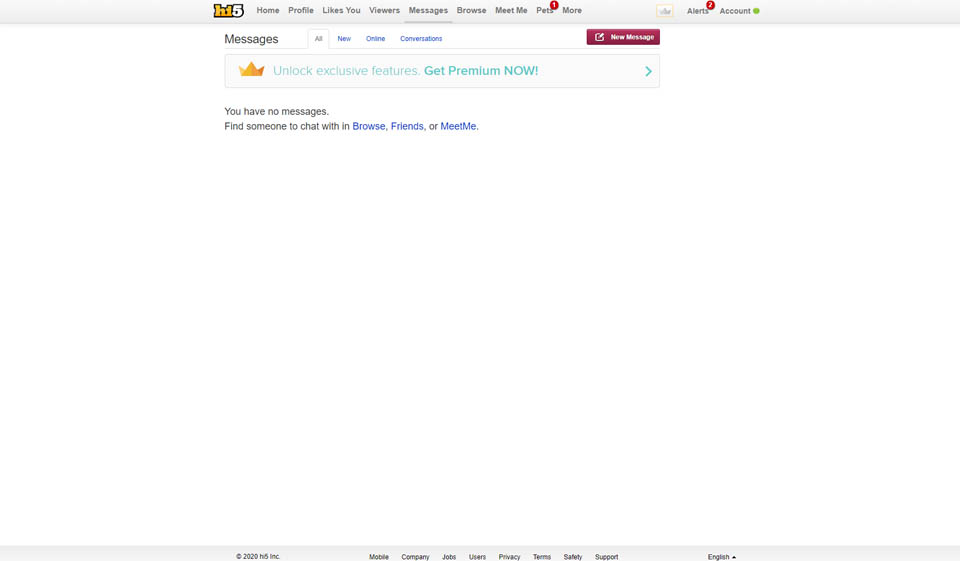 Encontrar otros perfiles Hi5 e iniciar contacto