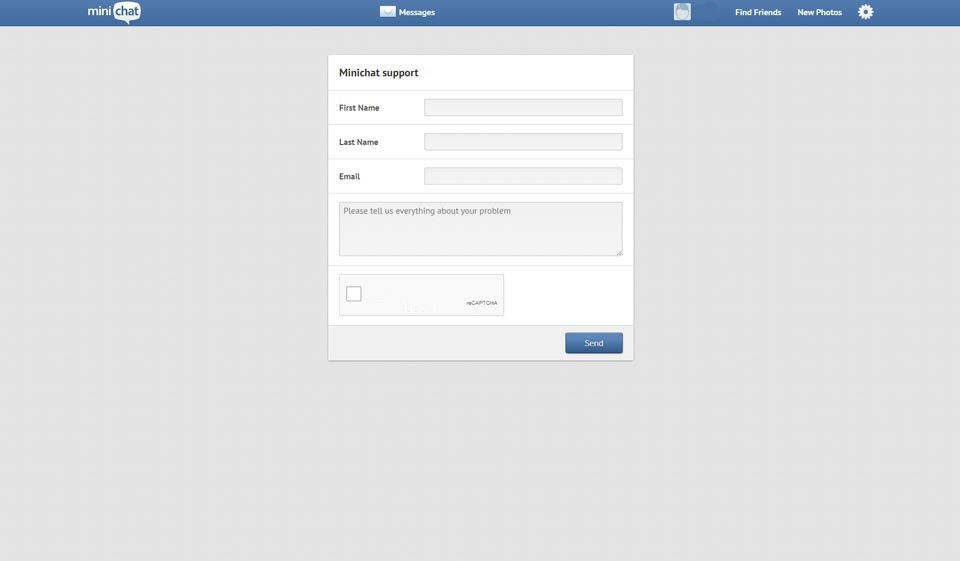 Mini chat es muy fácil de usar