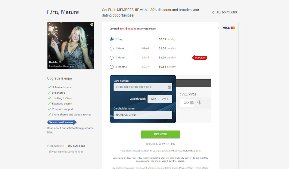 ¿Cómo funciona FlirtyMature?